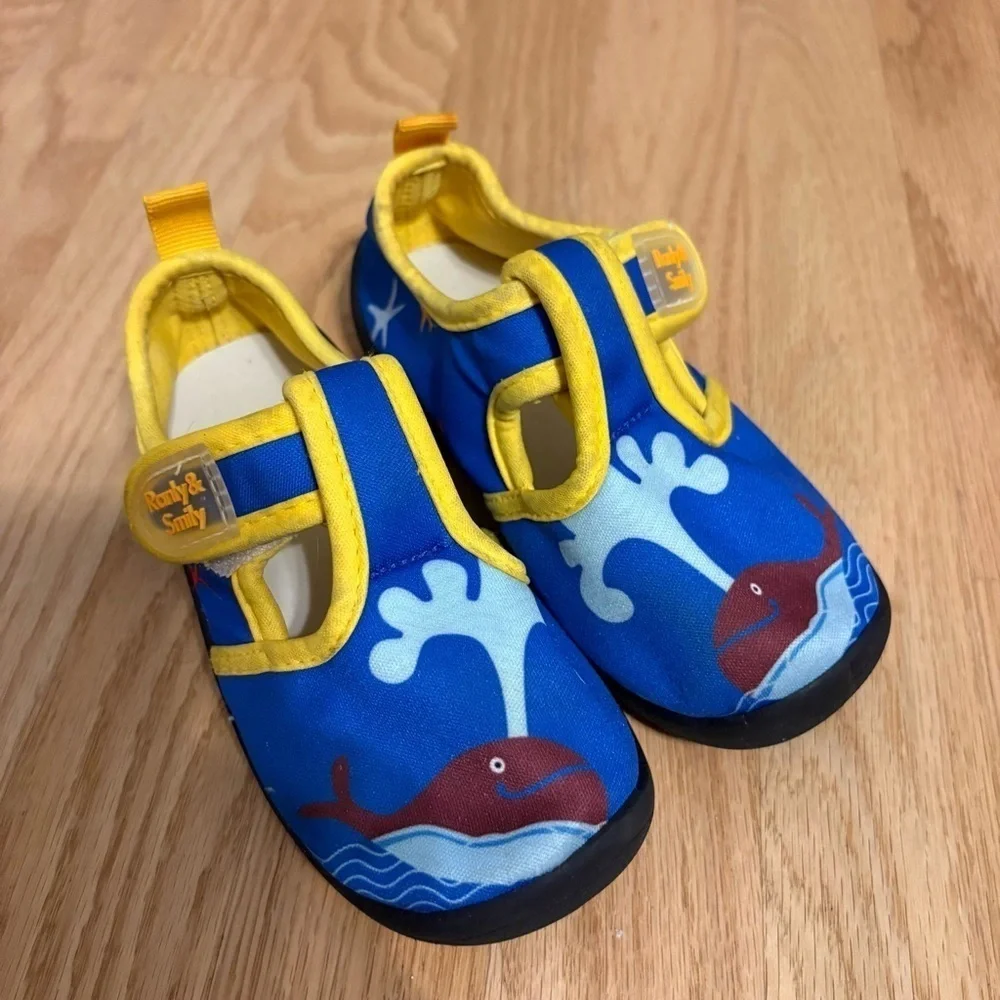 Ranly & Smily Blue Whale Kids Shoes Water Sz 27 Sz 10 US